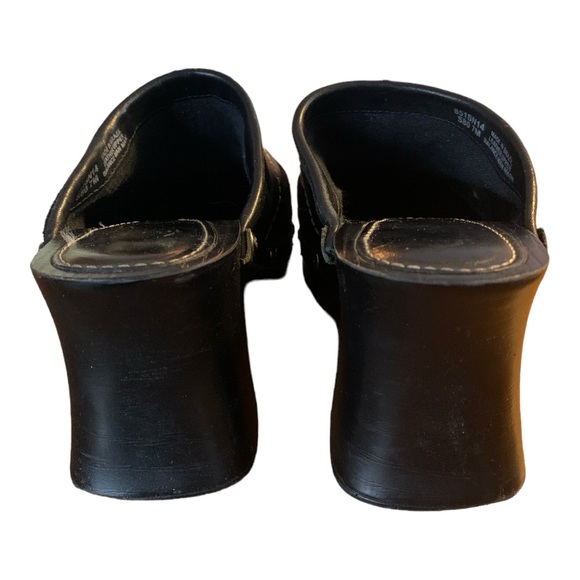 Carlos by Carlos Santana Women’s Deep Black Suede Clogs size 7M Made in Brazil - Picture 6 of 11
